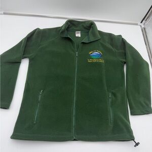 Ring of Kerry Ireland Embroidered Fleece Jacket Women’s Medium Green